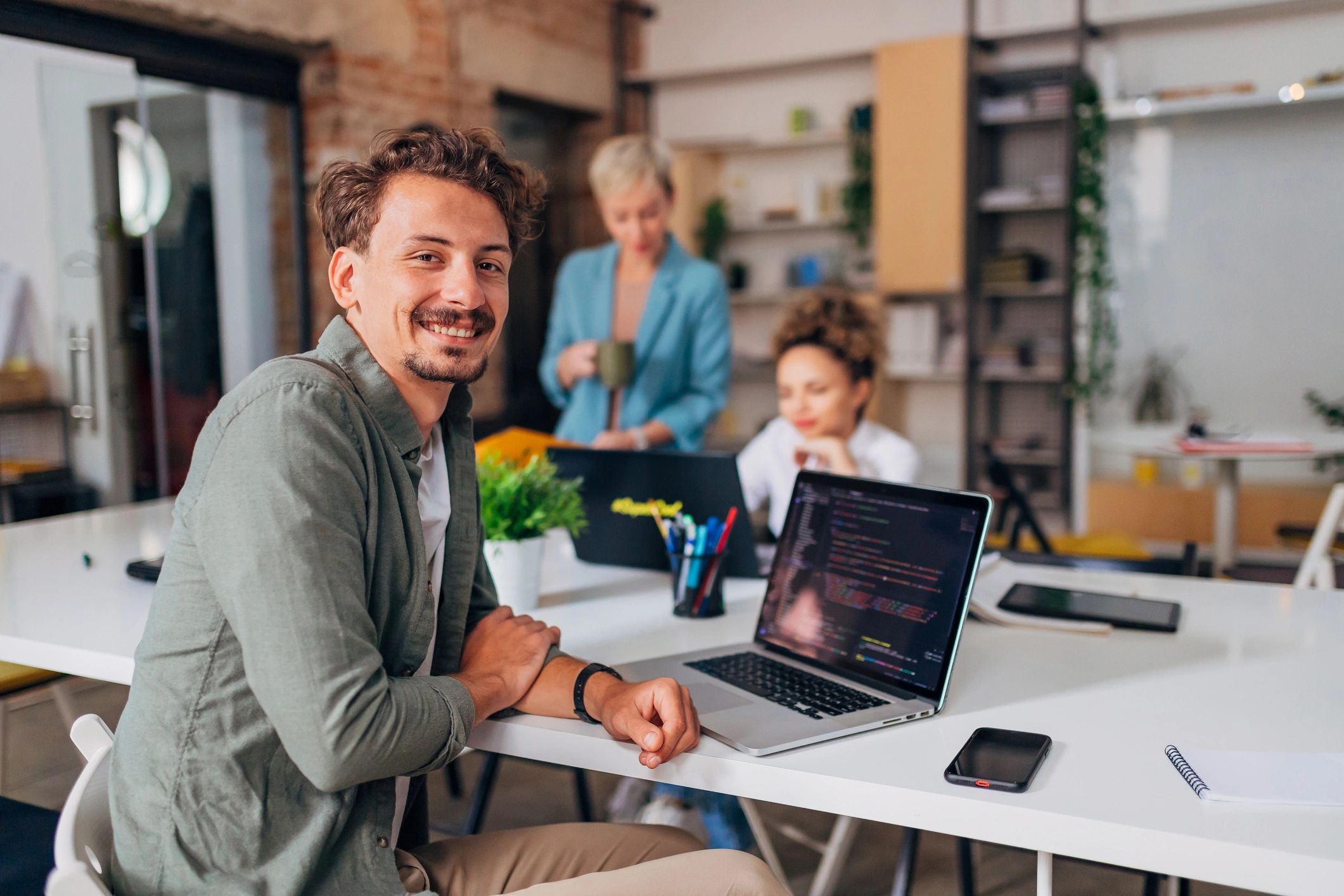 small business team office modern